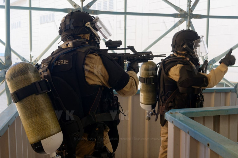 Risque NRBC : les gendarmes du GPI s'entrainent