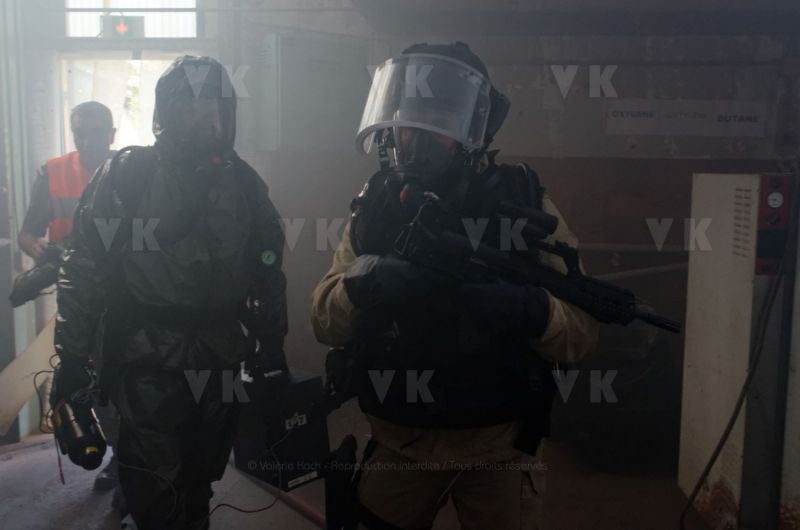 Risque NRBC : les gendarmes du GPI s'entrainent