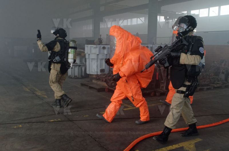 Risque NRBC : les gendarmes du GPI s'entrainent