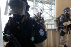 Risque NRBC : les gendarmes du GPI s'entrainent