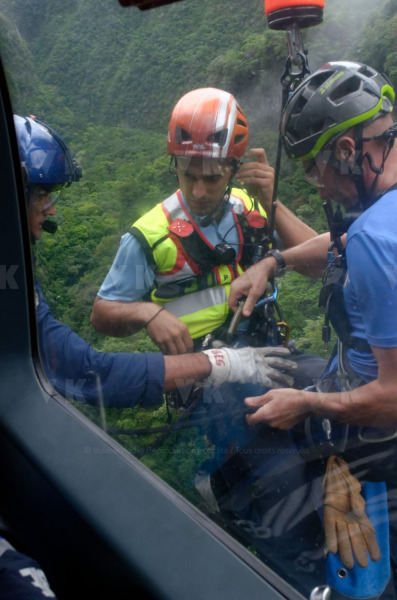 Operation de sauvetage avec le PGHM et la SAG