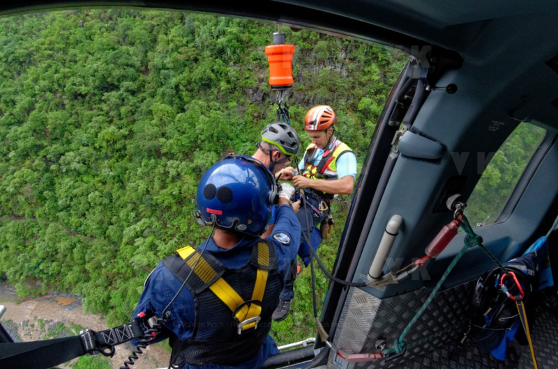 Operation de sauvetage avec le PGHM et la SAG