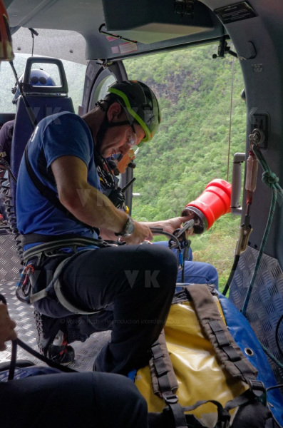 Operation de sauvetage avec le PGHM et la SAG