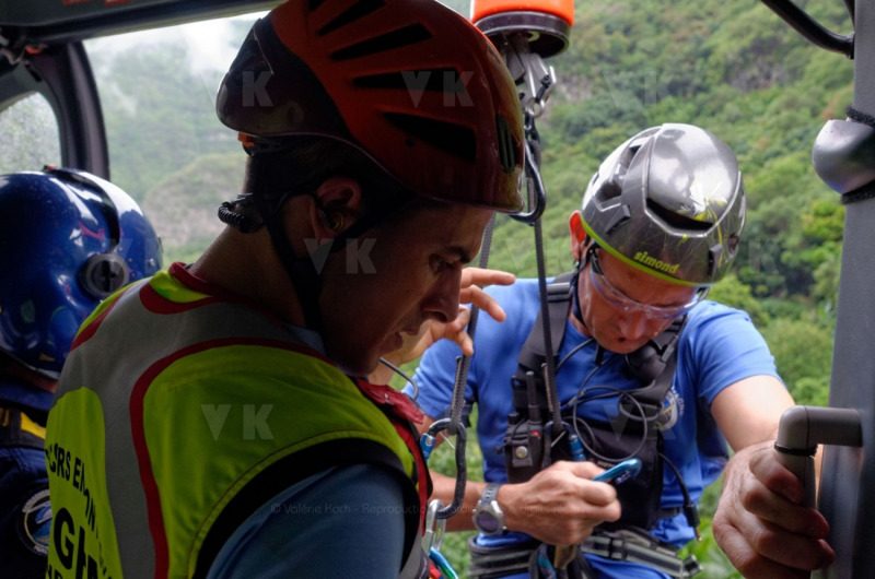 Operation de sauvetage avec le PGHM et la SAG