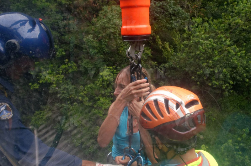 Operation de sauvetage avec le PGHM et la SAG