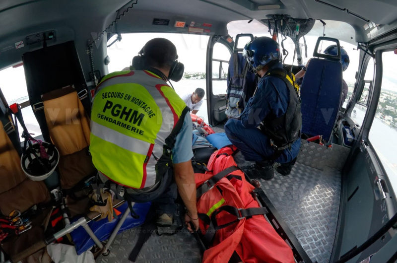 Secours en bassin avec le PGHM