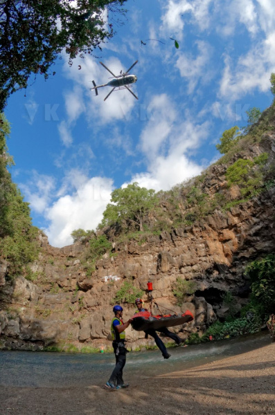 Secours en bassin avec le PGHM