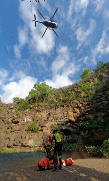 Secours en bassin avec le PGHM