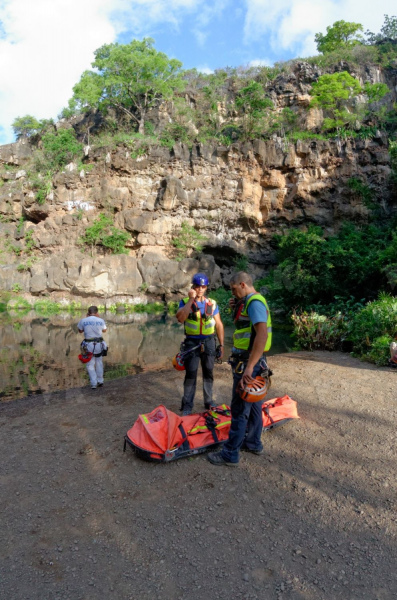 Secours en bassin avec le PGHM