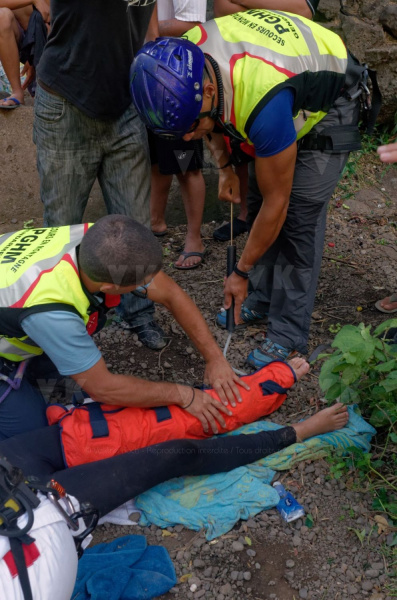 Secours en bassin avec le PGHM