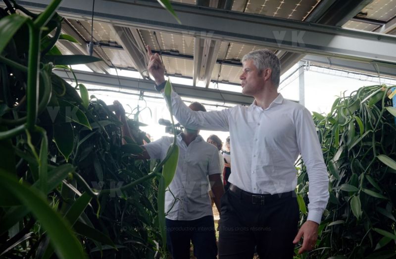 Laurent Wauquiez en deplacement a La Reunion