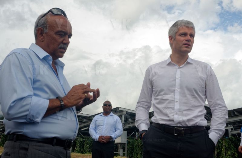 Laurent Wauquiez en deplacement a La Reunion