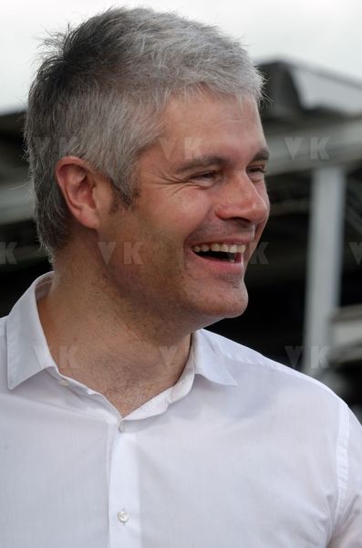 Laurent Wauquiez en deplacement a La Reunion