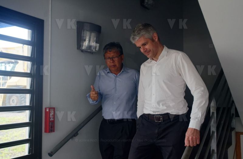 Laurent Wauquiez en deplacement a La Reunion