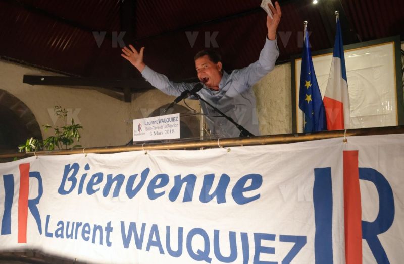 Laurent Wauquiez en deplacement a La Reunion