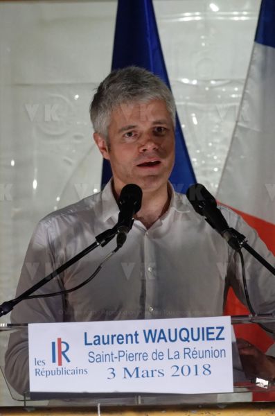 Laurent Wauquiez en deplacement a La Reunion