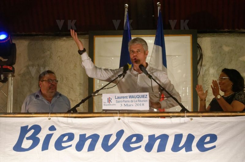 Laurent Wauquiez en deplacement a La Reunion