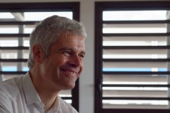 Laurent Wauquiez en deplacement a La Reunion