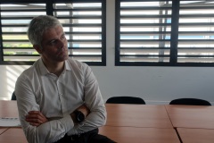 Laurent Wauquiez en deplacement a La Reunion