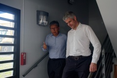 Laurent Wauquiez en deplacement a La Reunion