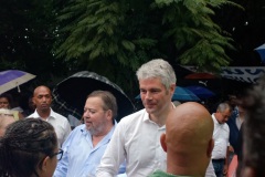 Laurent Wauquiez en deplacement a La Reunion