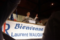 Laurent Wauquiez en deplacement a La Reunion