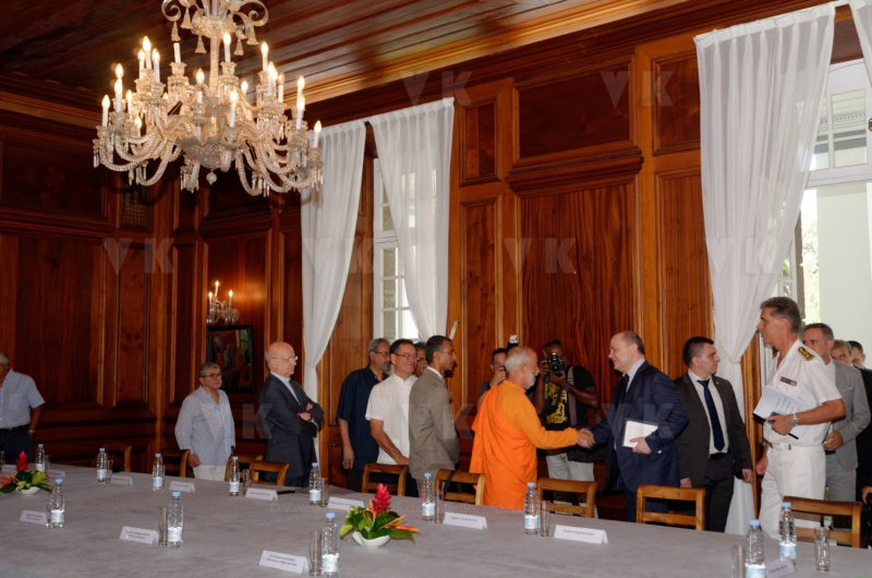 Le Ministre de l'Interieur Bruno Le Roux en visite officielle a La Reunion