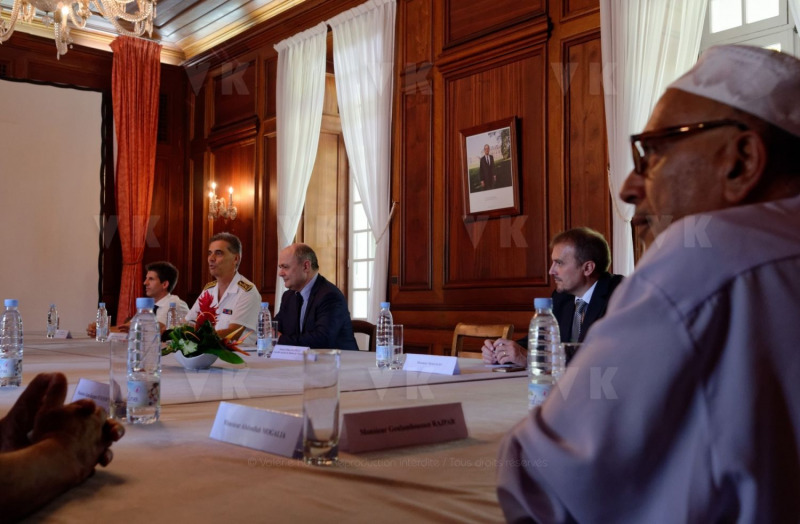 Le Ministre de l'Interieur Bruno Le Roux en visite officielle a La Reunion