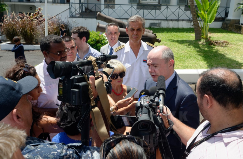 Le Ministre de l'Interieur Bruno Le Roux en visite officielle a La Reunion