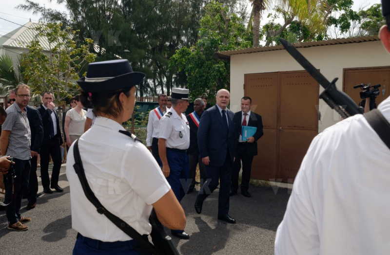 Le Ministre de l'Interieur Bruno Le Roux en visite officielle a La Reunion