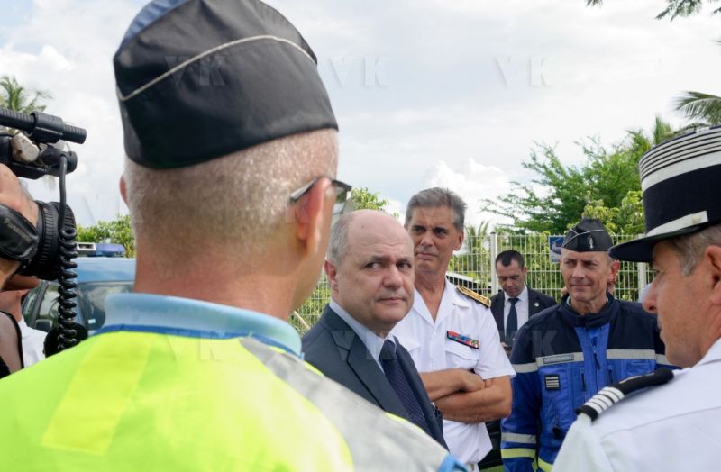 Le Ministre de l'Interieur Bruno Le Roux en visite officielle a La Reunion
