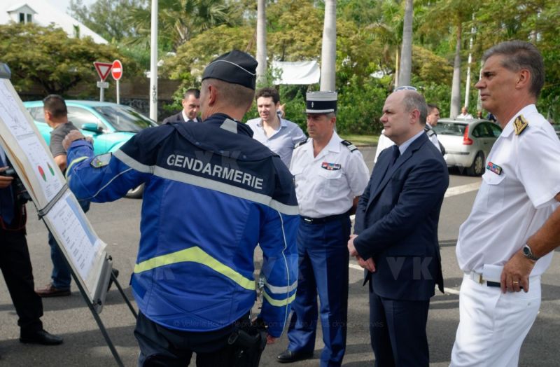 Le Ministre de l'Interieur Bruno Le Roux en visite officielle a La Reunion