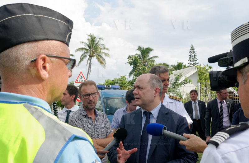 Le Ministre de l'Interieur Bruno Le Roux en visite officielle a La Reunion