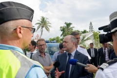 Le Ministre de l'Interieur Bruno Le Roux en visite officielle a La Reunion