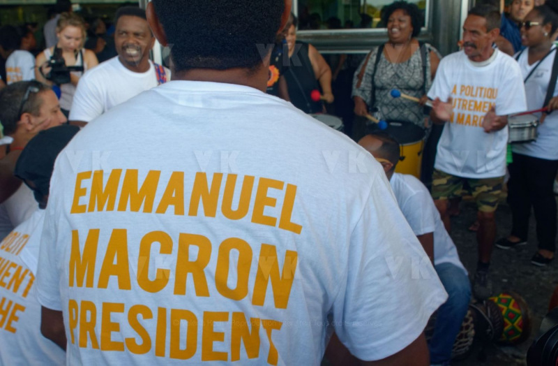 Emmanuel Macron a La Reunion