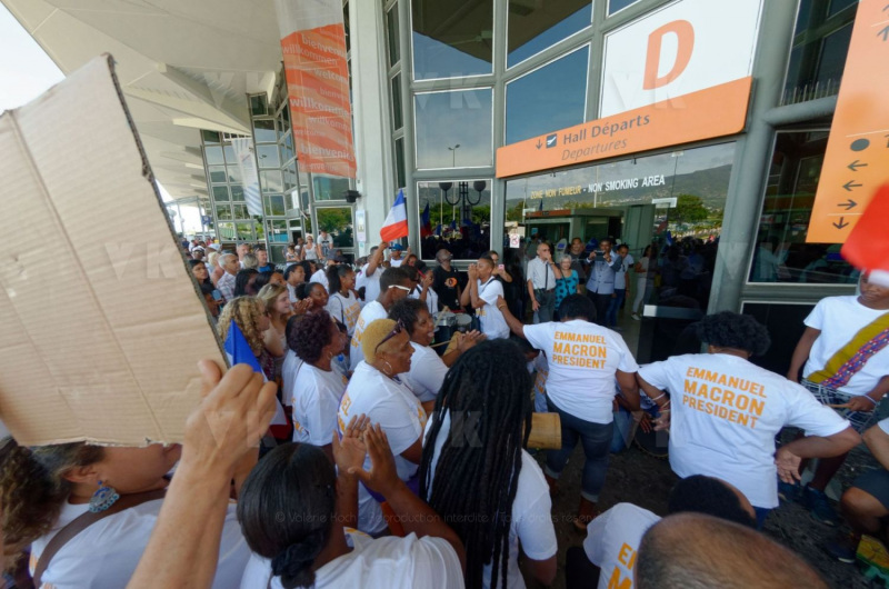 Emmanuel Macron a La Reunion