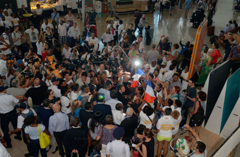 Emmanuel Macron a La Reunion