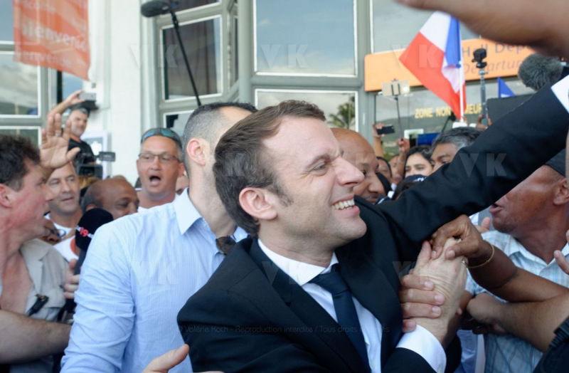 Emmanuel Macron a La Reunion