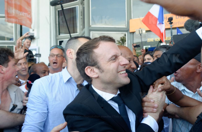 Emmanuel Macron a La Reunion