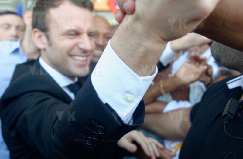 Emmanuel Macron a La Reunion