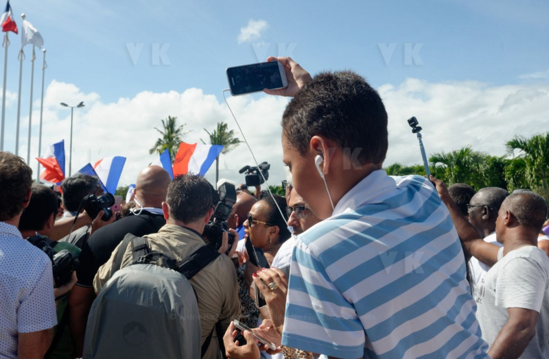 Emmanuel Macron a La Reunion