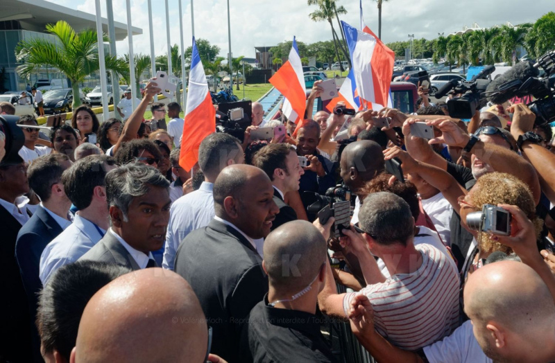 Emmanuel Macron a La Reunion