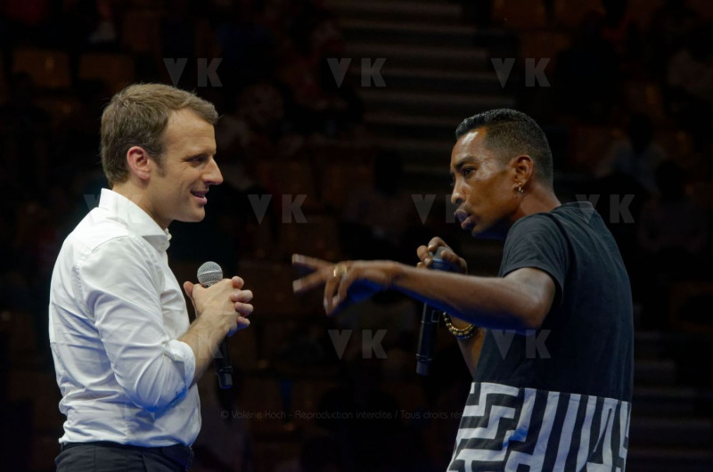 Emmanuel Macron a La Reunion