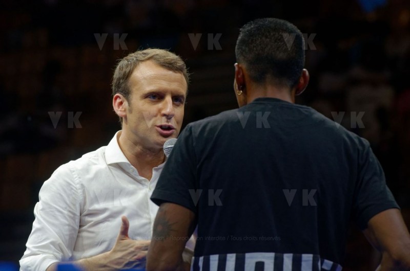 Emmanuel Macron a La Reunion