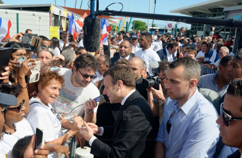 Emmanuel Macron a La Reunion