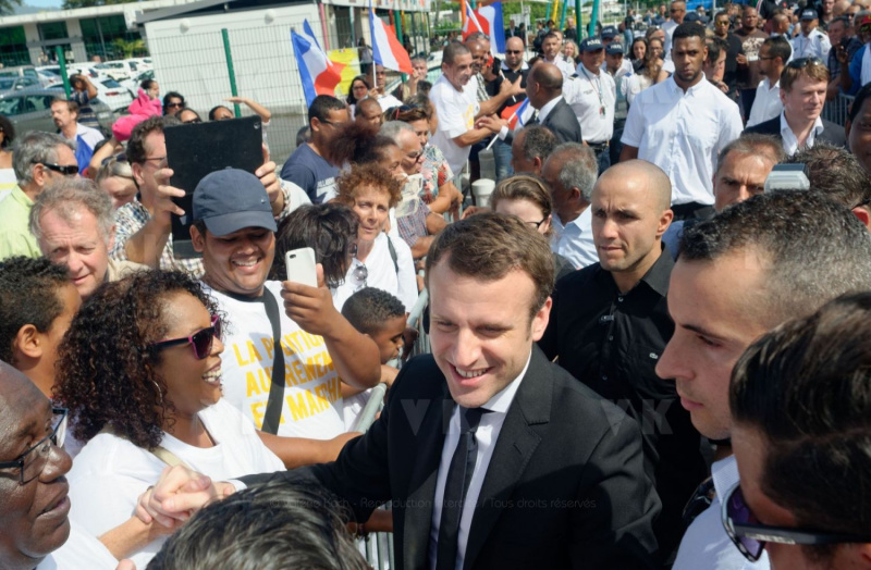 Emmanuel Macron a La Reunion