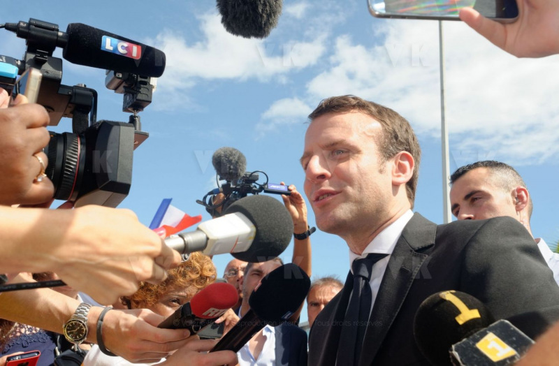 Emmanuel Macron a La Reunion