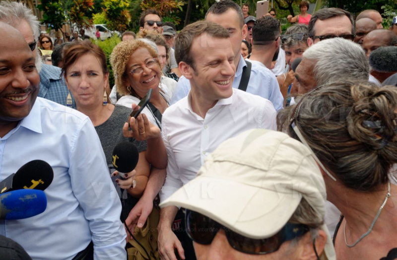Emmanuel Macron a La Reunion