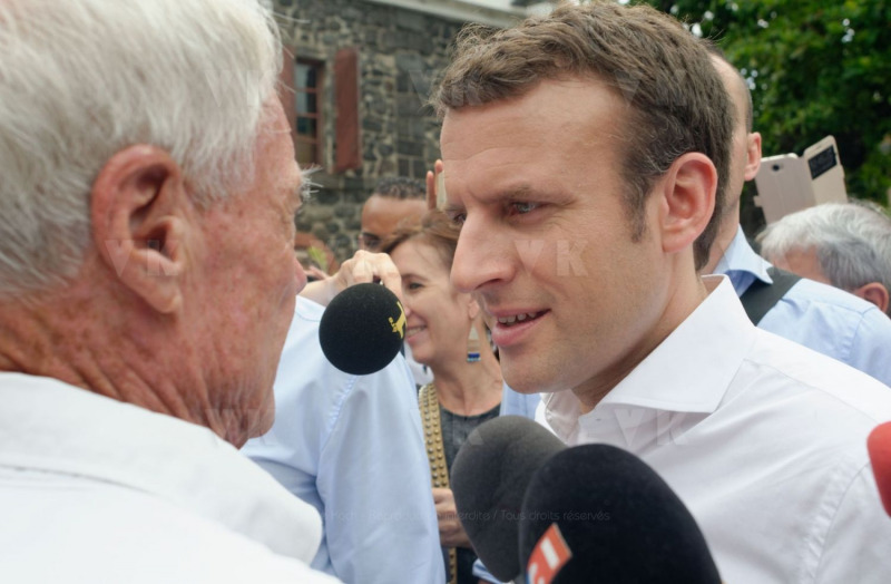 Emmanuel Macron a La Reunion