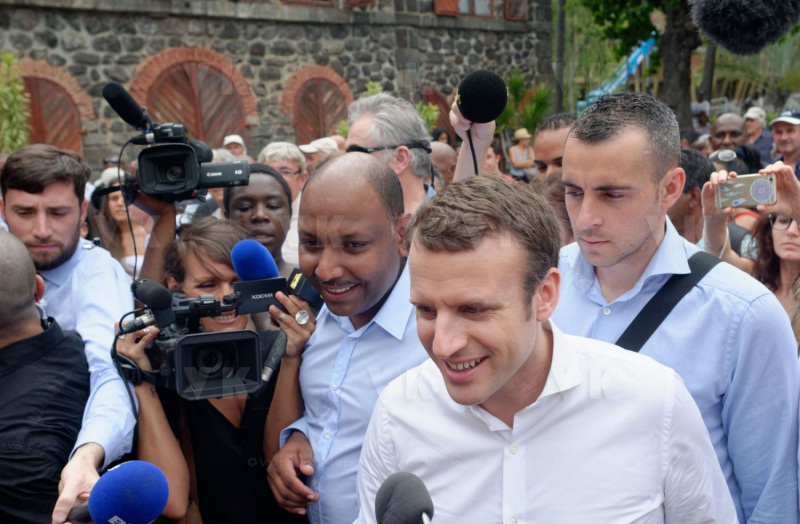 Emmanuel Macron a La Reunion